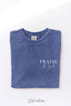 OAT COLLECTIVE - PRAISE THE  LORD Mineral Graphic Top: S / LT.GREY