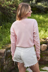 OAT COLLECTIVE - LOVE THEM, TEACH THEM Mineral Graphic Sweatshirt: XL / SOFT PINK