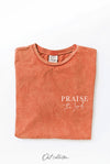 OAT COLLECTIVE - PRAISE THE  LORD Mineral Graphic Top: M / LT.GREY