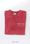 OAT COLLECTIVE - PRAISE THE  LORD Mineral Graphic Top: XL / LT.GREY