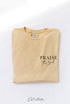 OAT COLLECTIVE - PRAISE THE  LORD Mineral Graphic Top: XL / LT.GREY