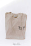 OAT COLLECTIVE - PRAISE THE  LORD Mineral Graphic Top: XL / LT.GREY