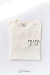 OAT COLLECTIVE - PRAISE THE  LORD Mineral Graphic Top: M / LT.GREY