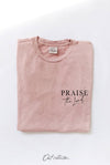 OAT COLLECTIVE - PRAISE THE  LORD Mineral Graphic Top: XL / LT.GREY