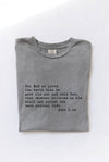 FOR GOD SO LOVED Mineral Graphic Top