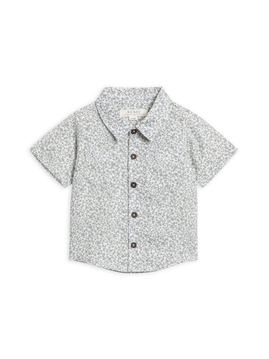 Colored Organics - Graham Linen Collared Button Down - Edna Floral: 5T/6