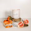 Sweet Water Decor - Pink Grapefruit 15 oz Soy Candle, Matte Jar-Home Decor