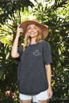 OAT COLLECTIVE - THERE IS FREEDOM Oversized Graphic Top : S/M / CREAM