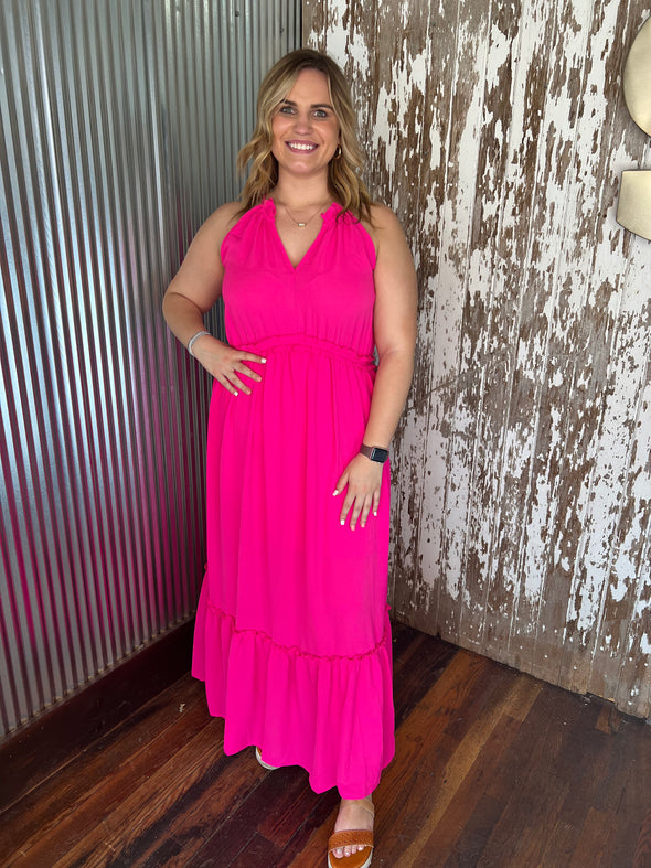 Flamingo Maxi Dress