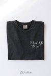 OAT COLLECTIVE - PRAISE THE  LORD Mineral Graphic Top: XL / LT.GREY