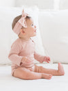 Colored Organics - Organic Baby Long Sleeve Classic Bodysuit - Blush: 0-3M