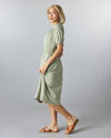 Downeast - Verona Dress: L / Seagrass
