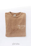 OAT COLLECTIVE - PRAISE THE  LORD Mineral Graphic Top: XL / LT.GREY