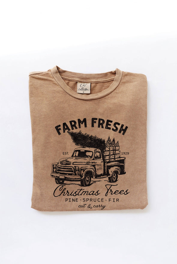 FARM FRESH CHRISTMAS Mineral Graphic Top