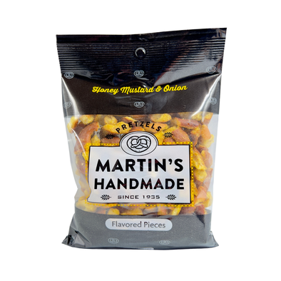 Martins Pretzel Bakery - Honey Mustard & Onion Pretzel Pieces - 8/6oz Bags