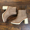 Taupe Suede Bootie
