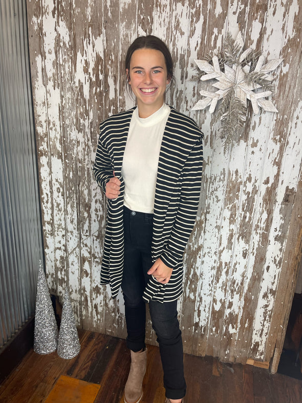 Show You Off Striped Cardigan